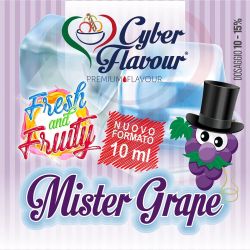 Mister Grape Fresh and Fruity di Cyber Flavour Aroma Concentrato 10 ml