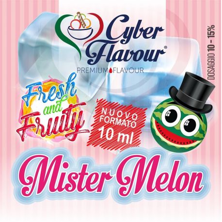 Mister Melon Fresh and Fruity di Cyber Flavour Aroma Concentrato 10 ml