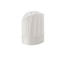 20 pz Cappello Chef Cuoco Chiuso Monouso Bianco H 30 cm