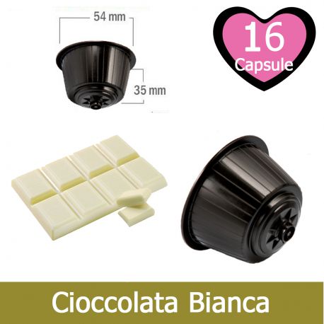 16 Cioccolata Bianca Nescafè Dolce Gusto Capsule Compatibili