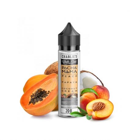 Peach Papaya Coconut Cream Pacha Mama Aroma 20 ml Shot Series di Charlie's Chalk Dust Liquidi scomposti