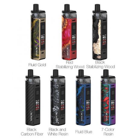 RPM80 Pro Pod Mod di Smok Starter Kit con capacità liquido 5 ml e potenza massima di 80W