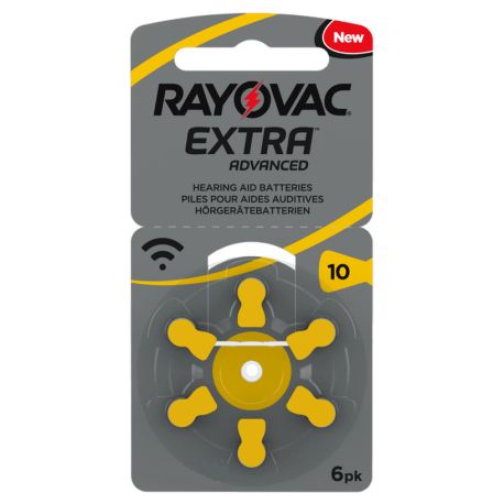 60 Batterie Rayovac 10 Extra Pr70 per Protesi Acustiche