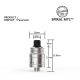 Spiral MTL RDA Atomizzatore Ambition Mods Rigenerabile Bottom Feeder