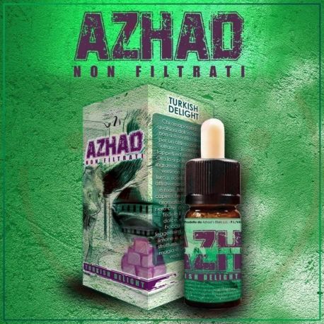 Turkish Delight Liquido Concentrato di Azhad's Elixirs Linea Non Filtrati da 10 ml Aroma Tabaccoso