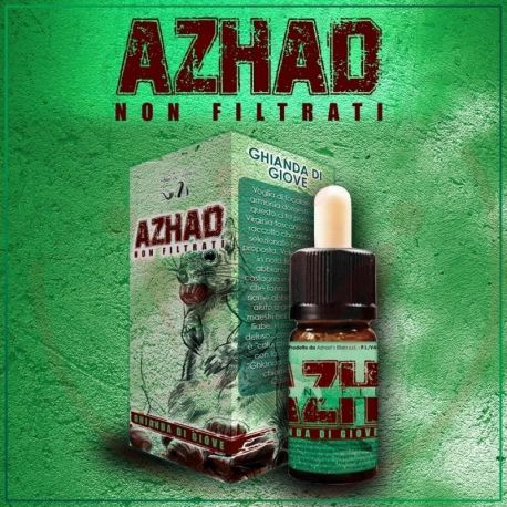 Ghianda di Giove Liquido Concentrato di Azhad's Elixirs Linea Non Filtrati da 10 ml Aroma Tabaccoso