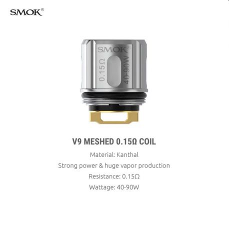 TFV9 Resistenze Smok Head Coil 0.15 ohm - 5 pezzi