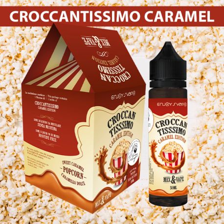 Croccantissimo Caramel Limited Edition Liquido Il Santone Dello Svapo 50 ml Aroma Pop Corn e Caramello