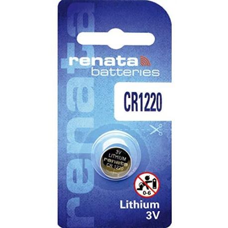 Pile CR 1220 Renata Batteria al Litio 3V