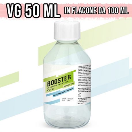 Base Neutra 50ml Booster 100% VG in Flacone da 100ml - Glicerina Vegetale