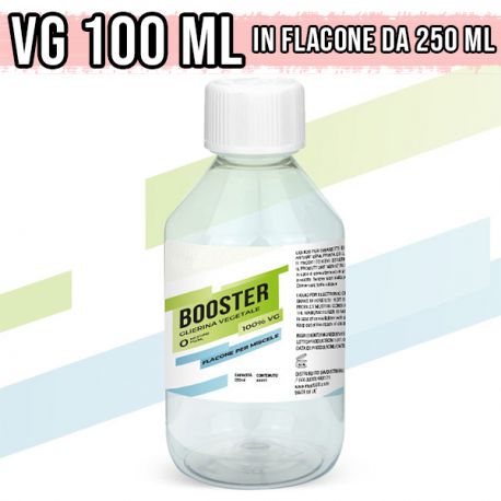 Base Neutra 100ml Booster 100% VG in Flacone da 250ml - Glicerina Vegetale