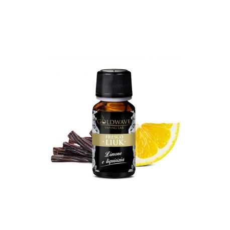 Liuk Liquido Goldwave Aroma 10 ml al Limone e Liquirizia