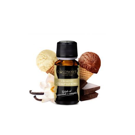 Temptation Liquido Goldwave Aroma 10 ml Gelato Vaniglia e Cioccolato