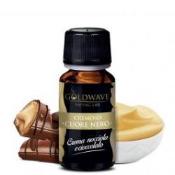 Cuore Nero Liquido Goldwave Aroma 10 ml Crema Nocciola e Cioccolato