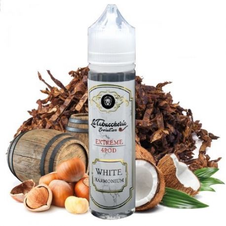 White Harmonium Liquido La Tabaccheria Aroma da 20 ml Tabacco Cocco Nocciola