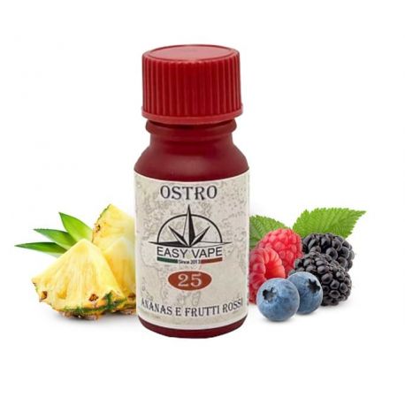 Ostro N.25 Liquido Easy Vape Aroma 10 ml Ananas Frutti Rossi