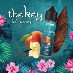 The Key by Kali Vapes Liquido VAPR. da 20 ml Aroma Tabacco Vaniglia Pesca