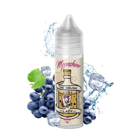 The Drunk Lady Ice Liquido Moonshine Vape da 20 ml Aroma Uva Fragola Ghiacciata