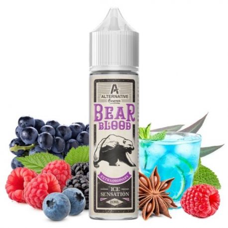 Bear Blood Alternative Vapor Liquido Scomposto 20ml Frutti Rossi Eucalipto Anice Uva Mentolo