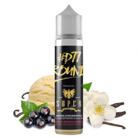 D77 Round Super Flavor Liquido Scomposto 20ml Gelato Vaniglia Ribes Nero