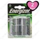 Energizer Torcia D 2500 mAh - Blister da 2 Batterie Ricaricabili