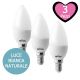 Wiva Lampadina Oliva Led E14 7W 540 lm - Confezione da 3 pezzi