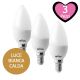 Wiva Lampadina Oliva Led E14 7W 540 lm - Confezione da 3 pezzi