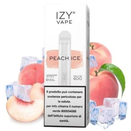 Peach Ice Izy One Svapo Usa e Getta 600 Tiri