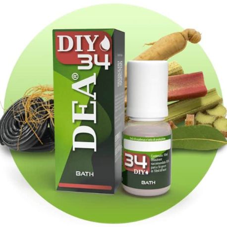 Bath DIY 34 Liquido Concentrato Dea Flavor 10 ml Aroma Rabarbaro Ginseng Liquirizia