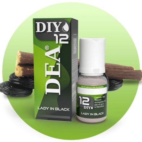 Lady in Black DIY 12 Liquido Concentrato di Dea Flavor Aroma 10 ml