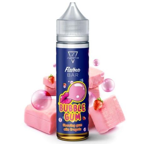 Bubble Gum Flavour Bar Suprem-e Liquido Scomposto 20ml Chewing Gum Fragola