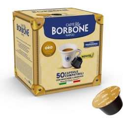 50 Miscela Oro Linea Professional Capsule Caffè Borbone Compatibili Dolce Gusto