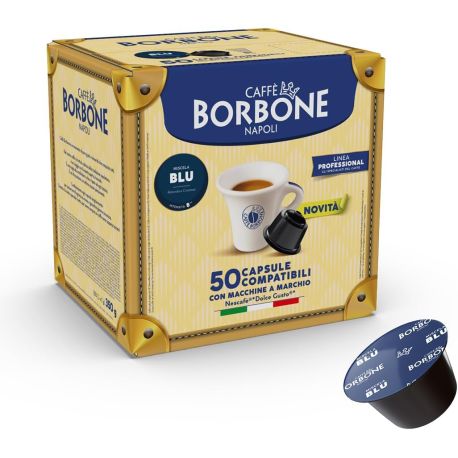 50 Miscela Blu Linea Professional Capsule Caffè Borbone Compatibili Dolce Gusto