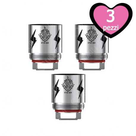 V12-Q4 Resistenza Smok Head Coil per Atomizzatore TFV12 Cloud Beast King - 3 Pezzi