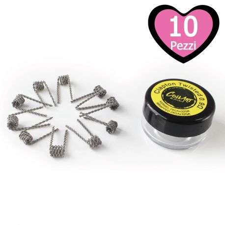 CoilART Coil Clapton Twisted Pronte - 10 Pezzi