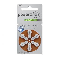 60 Batterie Power One 312 / PR41 per Protesi Acustiche