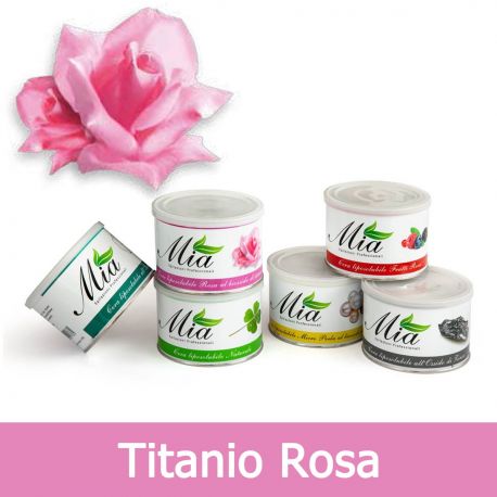 Cera Depilatoria Titanio Rosa Liposolubile in Barattolo 400 ml