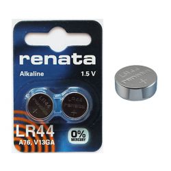 LR44 Renata Pila 1,5V Alkalina 2 Batterie 110 mAh