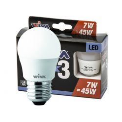 Wiva Lampadina Led E27 7 W 540 lm - Confezione da 3 pezzi