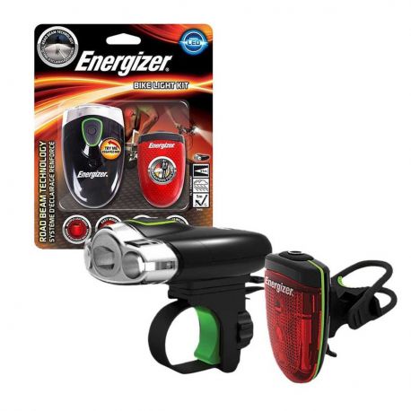 Torcia per Bicicletta Energizer Bike Light Kit - Torcia Frontale e Posteriore a LED