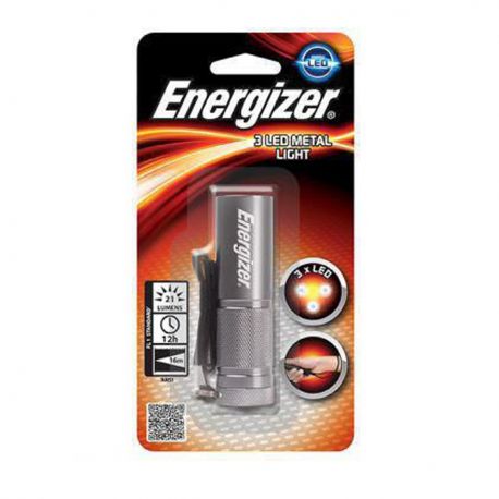 Torcia Elettrica in Metallo Portatile Energizer 3 Led Metal Light