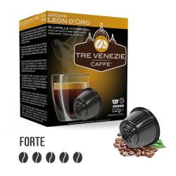 96 Capsule Caffè Aroma Leon D'Oro Tre Venezie - Compatibili Nescafè Dolce Gusto