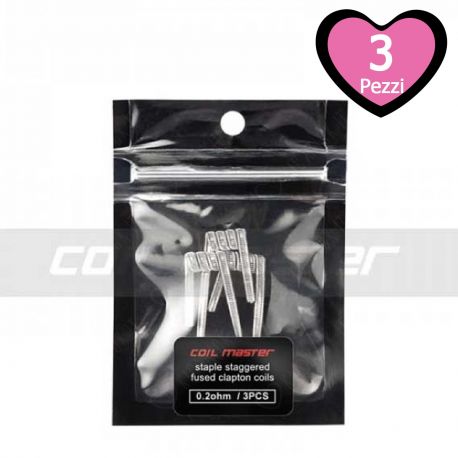 Resistenze Pronte Staggered Fused Clapton Coil Master - 3 Pezzi