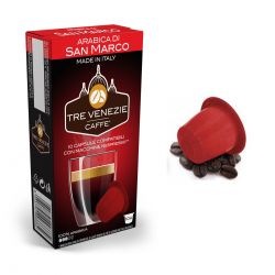 10 Capsule Arabica di San Marco Compatibili Nespresso - Caffè Tre Venezie