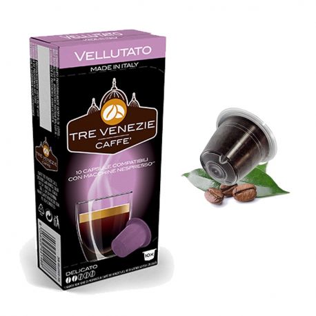 10 Capsule Vellutato Compatibili Nespresso - Caffè Tre Venezie