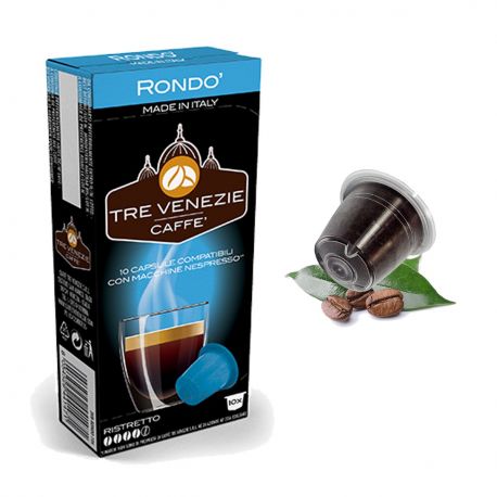 10 Capsule Ristretto Compatibili Nespresso - Caffè Tre Venezie