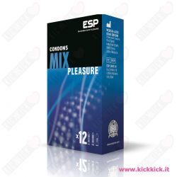 Profilattici ESP Mix Pleasure Scatola da 12 Preservativi Assortiti