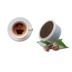 100 Capsule Caffè Nero Barocco Tre Venezie - Compatibili Lavazza Espresso Point