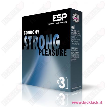 ESP Strong - Scatola da 3 Preservativi Extra Resistenti