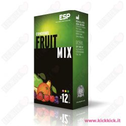Profilattici ESP Fruit Mix Scatola da 12 Preservativi Aromatizzati ai Frutti